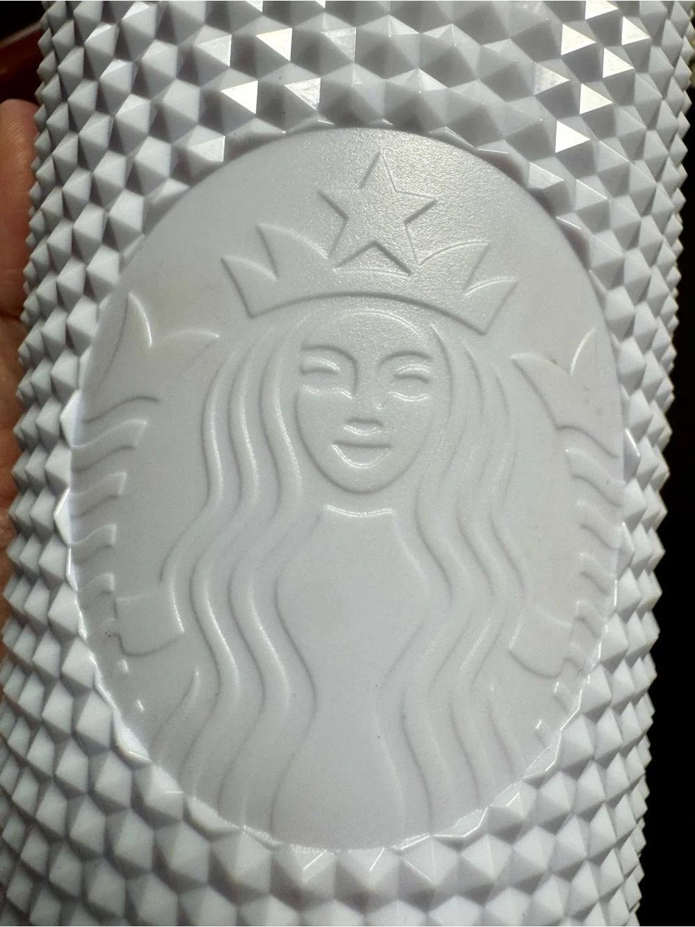 Starbucks White Studded Tumbler Travel Cup